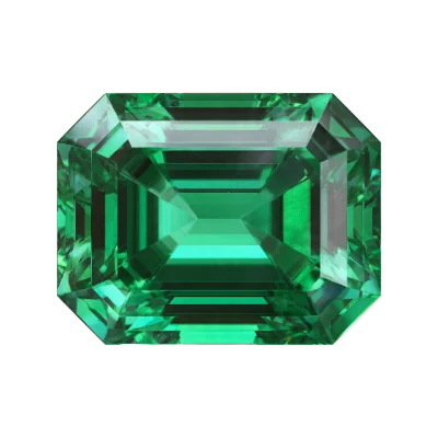 Emerald Cut Green Gemstone
