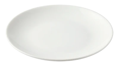 Empty White Ceramic Plate