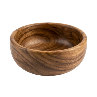 Empty Wooden Bowl