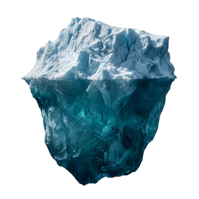 Floating Arctic Iceberg