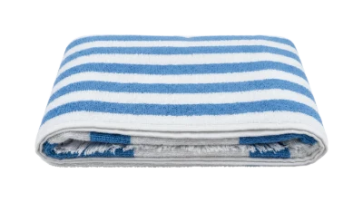 Folded Striped Beach Towel
