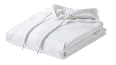 Folded White Hoodie