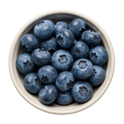 Fresh Blueberries In Bowl