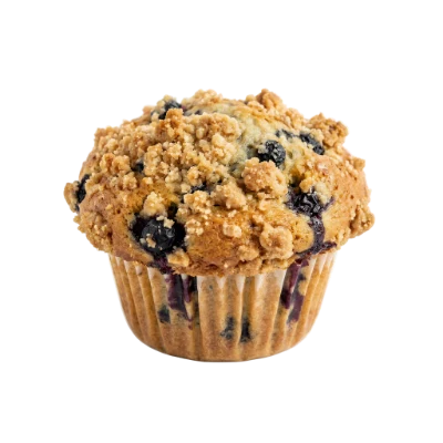 Fresh Blueberry Streusel Muffin