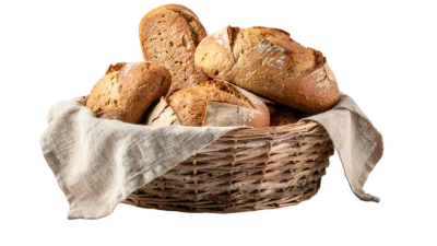 Fresh Bread In Basket