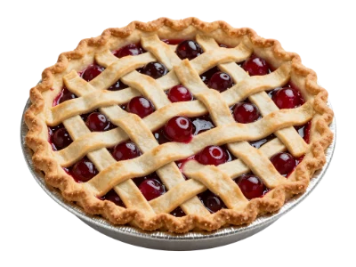 Fresh Cherry Lattice Pie