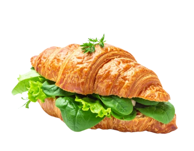 Fresh Croissant Sandwich