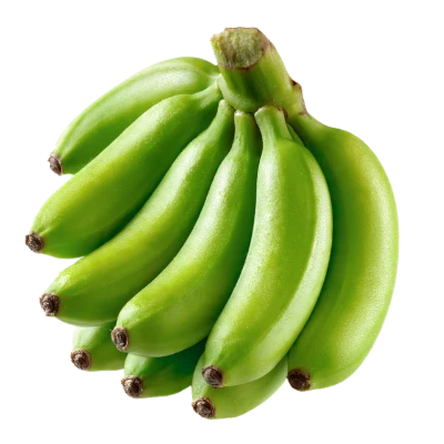 Fresh Green Bananas Bunch
