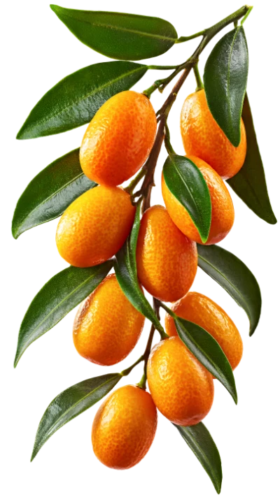 Fresh Kumquat Fruit Branch