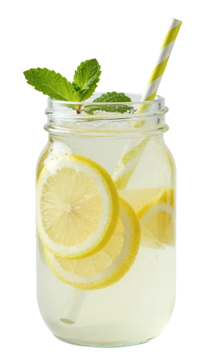 Fresh Lemonade In Jar