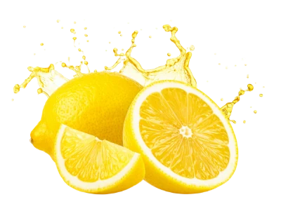 Fresh Lemons With Splash