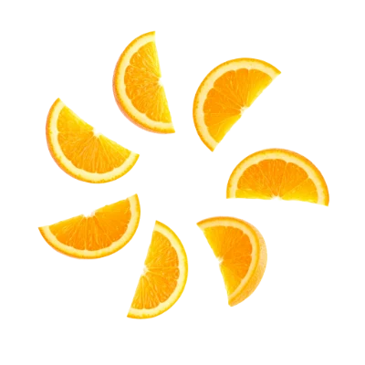 Fresh Orange Fruit Slices