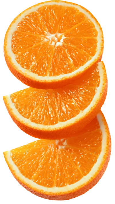Fresh Orange Fruit Slices