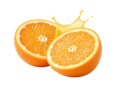 Fresh Orange Fruit Splash