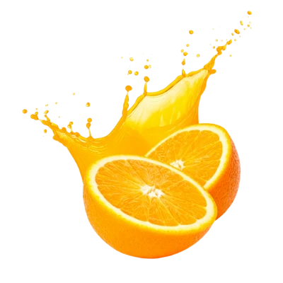 Fresh Orange Juice Splash