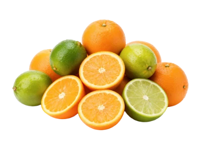 Fresh Oranges And Limes