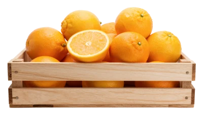 Fresh Oranges In Crate
