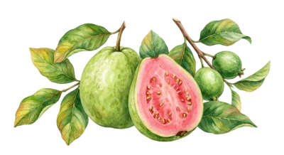 Fresh Pink Guava Fruit