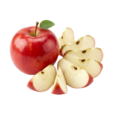 Fresh Red Apple Slices
