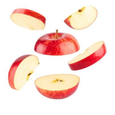 Fresh Red Apple Slices