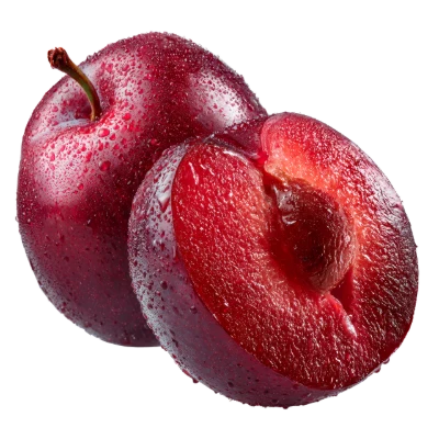 Fresh Red Plums
