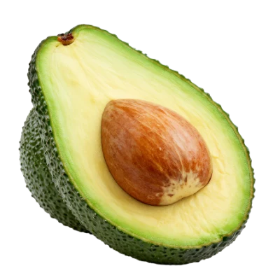 Fresh Ripe Avocado Half