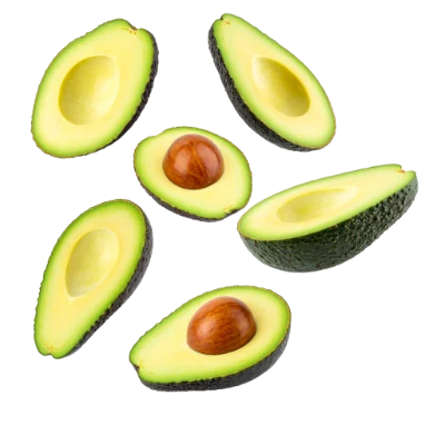 Fresh Ripe Avocado Halves