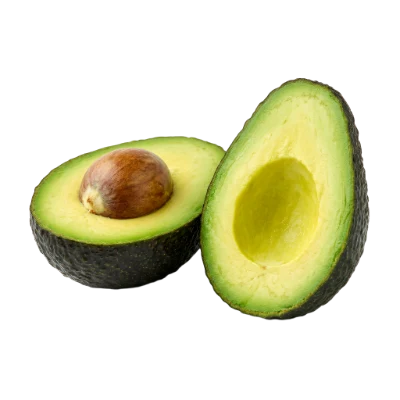 Fresh Ripe Avocado Halves