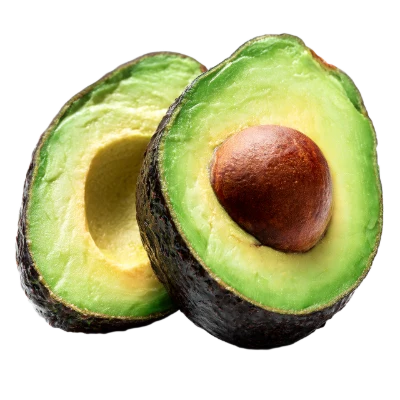Fresh Ripe Avocado Halves