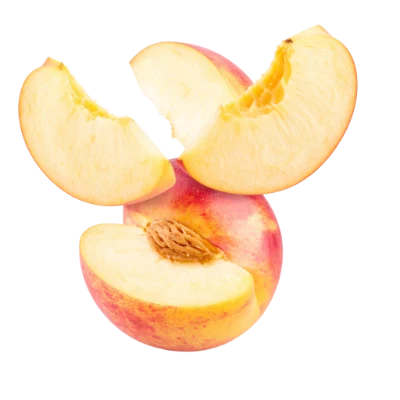 Fresh Ripe Peach Slices