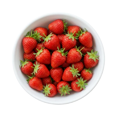 Fresh Strawberries In Bowl