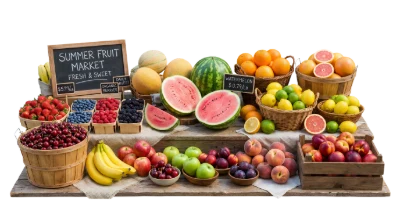 Fresh Summer Fruit Market