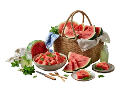Fresh Watermelon Picnic Basket