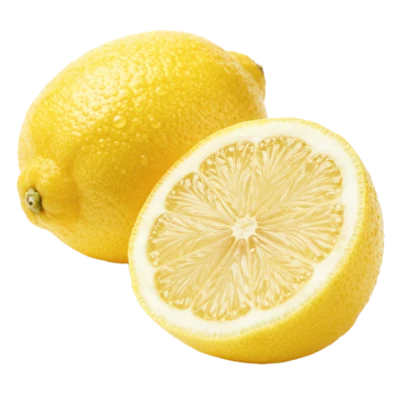 Fresh Whole And Sliced Lemon
