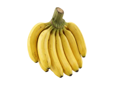 Fresh Yellow Banana Bunch