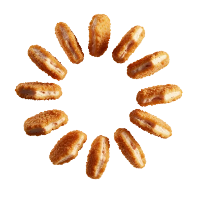 Fried Chicken Nuggets Circle