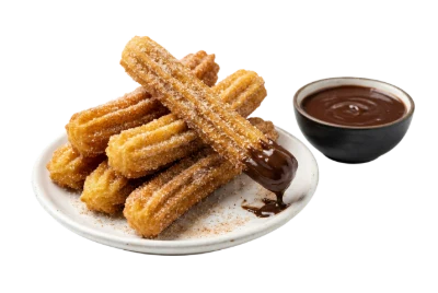 Fried Churros With Chocolate