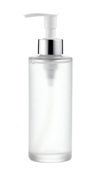 Frosted Glass Pump Bottle