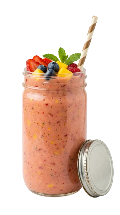 Fruit Smoothie In Jar