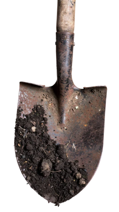 Garden Shovel With Soil