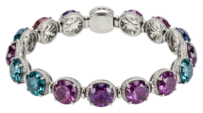 Gemstone Silver Bracelet