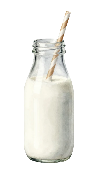 Glass Bottle Of Milk