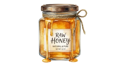 Glass Jar Of Honey