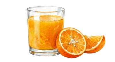 Glass Of Orange Juice