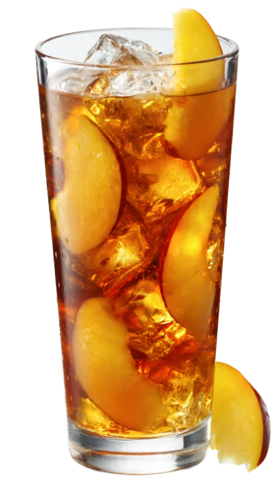 Glass Of Peach Tea