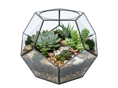 Glass Succulent Terrarium