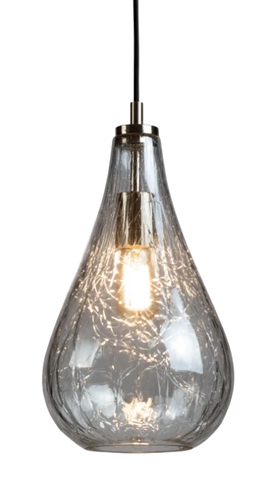 Glass Teardrop Pendant Light