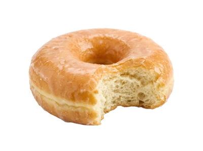 Glazed Donut With Bite