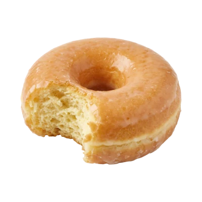 Glazed Donut With Bite