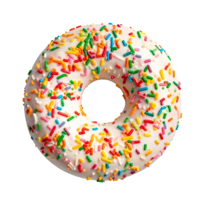 Glazed Donut With Sprinkles